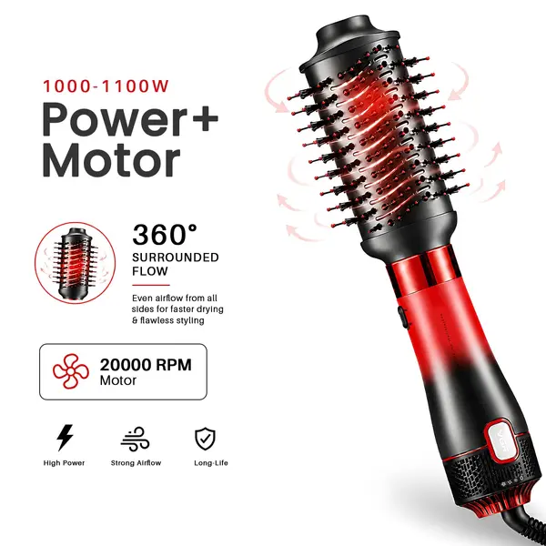 VGR V-484 Professional 1000-1100W | 4 IN 1 Hot Air Brush