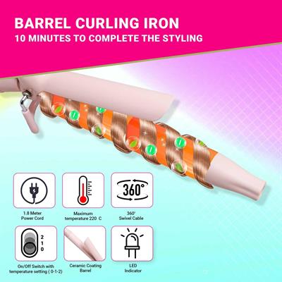 VGR V-565 Professional Electric Hair Curling Wand | Fast Heating Curling Tong 19mm Ceramic Hair Curler