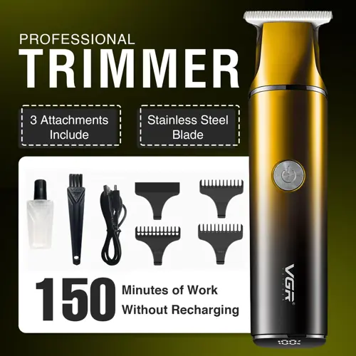 VGR V-986 Professional T-blade Precision Trimmer for Men with 150 Minutes Runtime