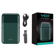 VGR V-390 Professional Electric Ultra Thin Shaver Rechargeable Razor for Face Care Beard Trimmer Reciprocating Blade with USB Travel Shaver