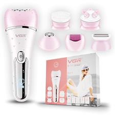 VGR V-733 Professional Ladies Grooming Kit,Epilator for women for full body grooming| 6 in 1 lady care