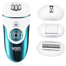 VGR V-700 Cordless Professional 4 in 1 Women Epilator & Shaver for Face, Legs, Underarms & Bikini area with Callus Remover for Wet & Dry