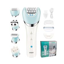 VGR V-703 Professional 5-in-1 Women Grooming Kit Shaver and Facial Massager & Body Massager IPX 4 Fully Washable