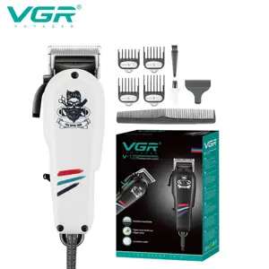 VGR V-129 Professional Hair Clipper & Beard Trimmer – Adjustable, AC Powered, Low Noise Grooming Tool 