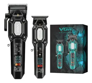 VGR V-600 & V-900 Professional Hair Clipper Trimmer Set