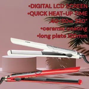 VGR Professional Hair Straightener, 120mm Ceramic Plates