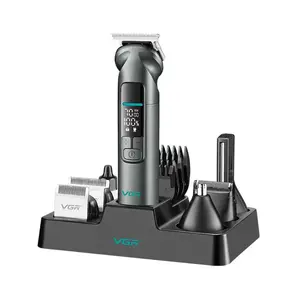 VGR IPX7 Men's Professional Grooming Kit 14 in 1 Metal Design Waterproof VGR Standard V-096