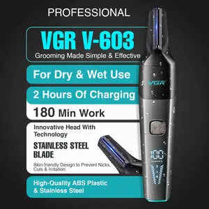 VGR V-603 Professional Nose & Body Trimmer | 1200mAh Lithium Battery With IPX5 Waterproof & USB Type-C Charging