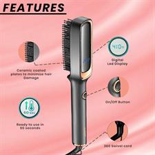 VGR V-560 Professional Hair Straightener Brush – Everyday Styling in 5 mins with Uniform Heat Technology