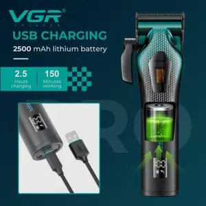 VGR V-271 Professional men's hair clipper with a powerful 11,000 RPM motor
