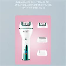 VGR V-728 3In1 Women Epilator Electric Female Shaver Leg Body Hair Removal