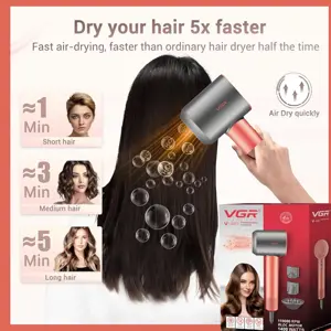VGR V-440 Professional Hair Dryer & Styler – 110000 RPM BLDC Motor, Ionic Technology