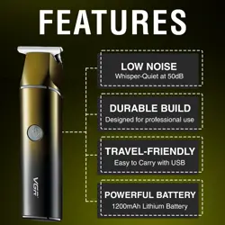VGR V-986 Professional T-blade Precision Trimmer for Men with 150 Minutes Runtime