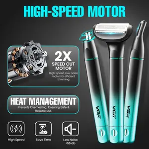 VGR V-625 Professional 3-IN-1 Men’s Grooming Kit