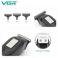 VGR V-918 Digital Display Professional Cordless Hair Clippers Hair Grooming Set Beard Trimming