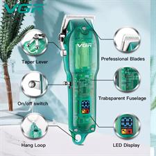 VGR V-660 Professional Rechargeable cordless Hair Clipper with Self Sharpening Blades