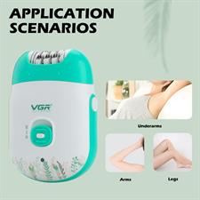 VGR V-726 Wet & Dry Compact Professional Cordless Women Epilator
