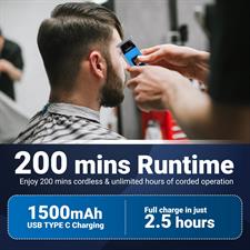 VGR VL-985 Limited Edition Professional Hair Clipper, Salon Trimmer with Turbo Mode, Digital Display, Springless Blades