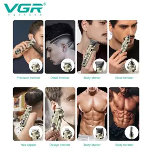 VGR V-103 8-In-1 Face Hair Body & Private Parts Multi Grooming Kit