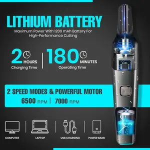 VGR V-603 Professional Nose & Body Trimmer | 1200mAh Lithium Battery With IPX5 Waterproof & USB Type-C Charging