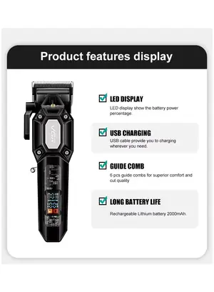 VGR V-600 & V-900 Professional Hair Clipper Trimmer Set