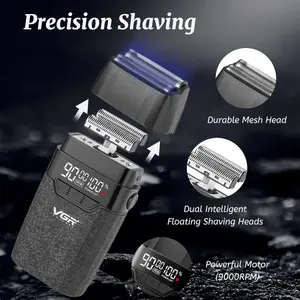 VGR 640S3 Professional 3 in 1 Hair Cutting Kit, 9000RPM Hair Clippers for Men Professional Hair Trimmer & Foil Shavers Set, Cordless Mens Barber Combo for Home, for Him