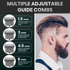 VGR V-900 Professional Salon Series Hair Trimmer for Men's - 120 Min Runtime, Ceramic & Titanium-Coated Blade, Cord/Cordless