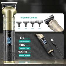 VGR Professional Hair Trimmer V-296 Titanium coated stainless steel blade 1200mAh Lithium battery Cord/Cordless USB Charging