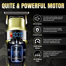 VGR V-991 Professional Hair Trimmer, Ceramic and Stainless Steel Blade