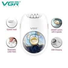 VGR V-706 Cordless Professional Women Epilator with 18 Tweezers for Face, Legs, Underarms & Bikini area