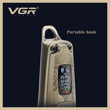VGR Premium Metal Housing Hair Clipper LED Display 4 Guide combs Runtime 240 min V-901
