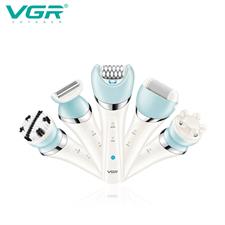 VGR V-703 Professional 5-in-1 Women Grooming Kit Shaver and Facial Massager & Body Massager IPX 4 Fully Washable