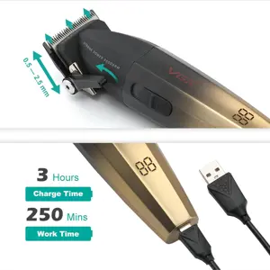 VGR V-003 Professional Salon Quality Hair Clipper - High-Performance 9000 RPM Motor with Turbo Mode