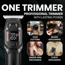 VGR V-964 Professional Hair Trimmer for Men .5 Hour Runtime, Quick Charge, Stainless Steel Blades, Cord/Cordless Use