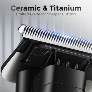 VGR V-996 Professional Hair Trimmer for Men – Cordless Beard & Hair Clipper, Precision Ceramic & Titanium Blade, Turbo 7000 RPM Motor