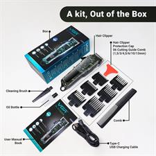 VGR VL-665 Hair Clipper for Salon with 6 Guide Combs