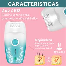 VGR V-738 Female Body Epilator 2 Speeds USB Light
