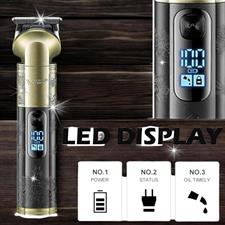 VGR Professional Hair Trimmer V-296 Titanium coated stainless steel blade 1200mAh Lithium battery Cord/Cordless USB Charging