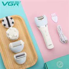 VGR V-703 Professional 5-in-1 Women Grooming Kit Shaver and Facial Massager & Body Massager IPX 4 Fully Washable