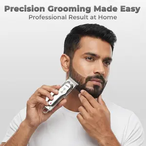 VGR V-071 Professional Beard Trimmer for Men, 2X Fast Charging, USB Type C, 120 Min Runtime