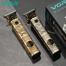 VGR V-097 Professional Metal Body cordless Hair Clipper LED Display Turbo Function Stainless steel Blades