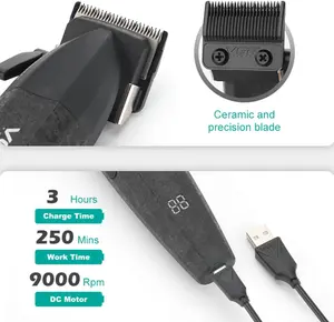 VGR 640S3 Professional 3 in 1 Hair Cutting Kit, 9000RPM Hair Clippers for Men Professional Hair Trimmer & Foil Shavers Set, Cordless Mens Barber Combo for Home, for Him