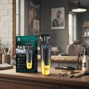 VGR V-996 Professional Hair Trimmer for Men – Cordless Beard & Hair Clipper, Precision Ceramic & Titanium Blade, Turbo 7000 RPM Motor