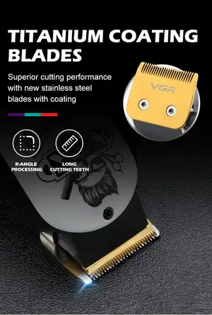 VGR V-699 Salon Series Professional Cordless Hair Clipper with Taper Lever Hair Cutter Grooming Kit