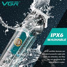 VGR Beard Trimmer Men Cordless IPX6 Waterproof - Rechargeable USB-C - Nasal Ear Nostril Nose Hair Attachment V-949