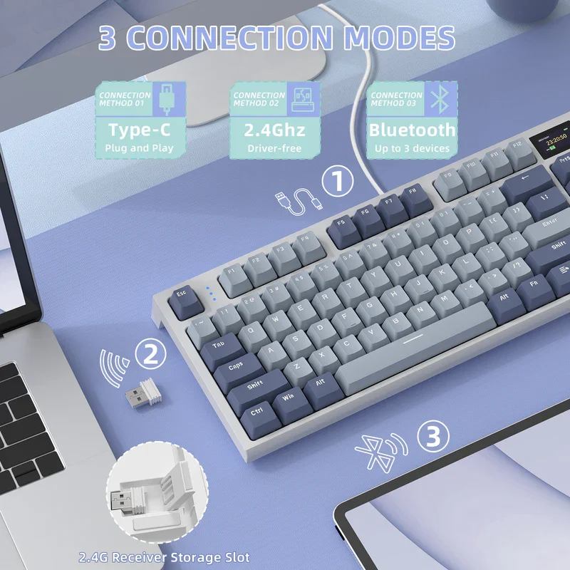 ATTACK SHARK K86 Wireless Mechanical Keyboard with TFT Display