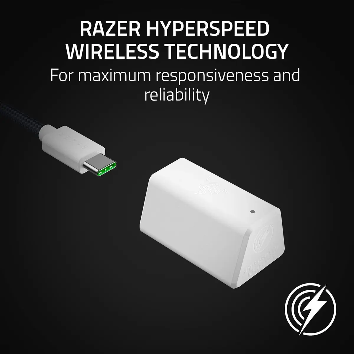 Razer BlackShark V2 HyperSpeed Wireless Gaming Headset (White - Brown Box)