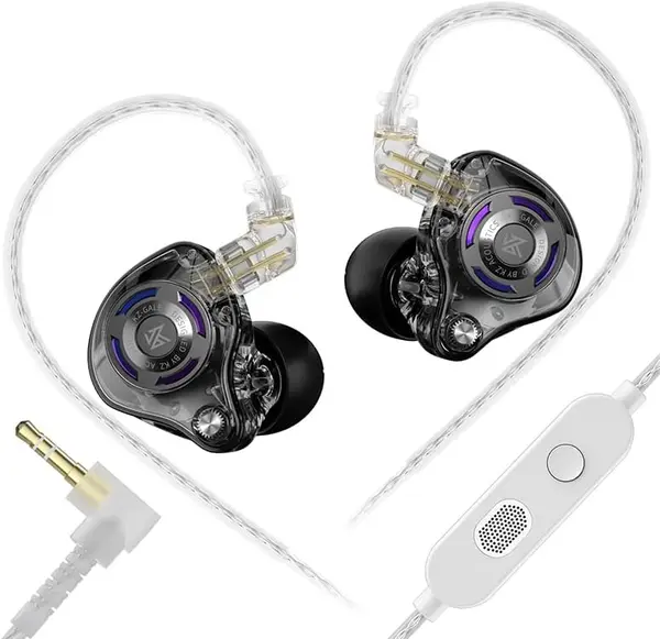 KZ Gale IEM | 3.5mm / Type-C, Black, Mic | Wired Earbuds