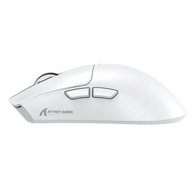 Attack Shark X11 Lightweight Wireless Gaming Mouse with RGB Charging Dock, Tri-Mode-2.4G/USB-C Wired/BT, 22K DPI, PAW3311 Optical Sensor, HUYU Switch, 5 Programmable Buttons for PC/Mac - White/Black