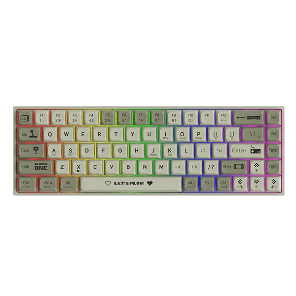 Ajazz AK680 65% Hot-Swappable Mechanical Keyboard | RGB | USB-C | Customizable